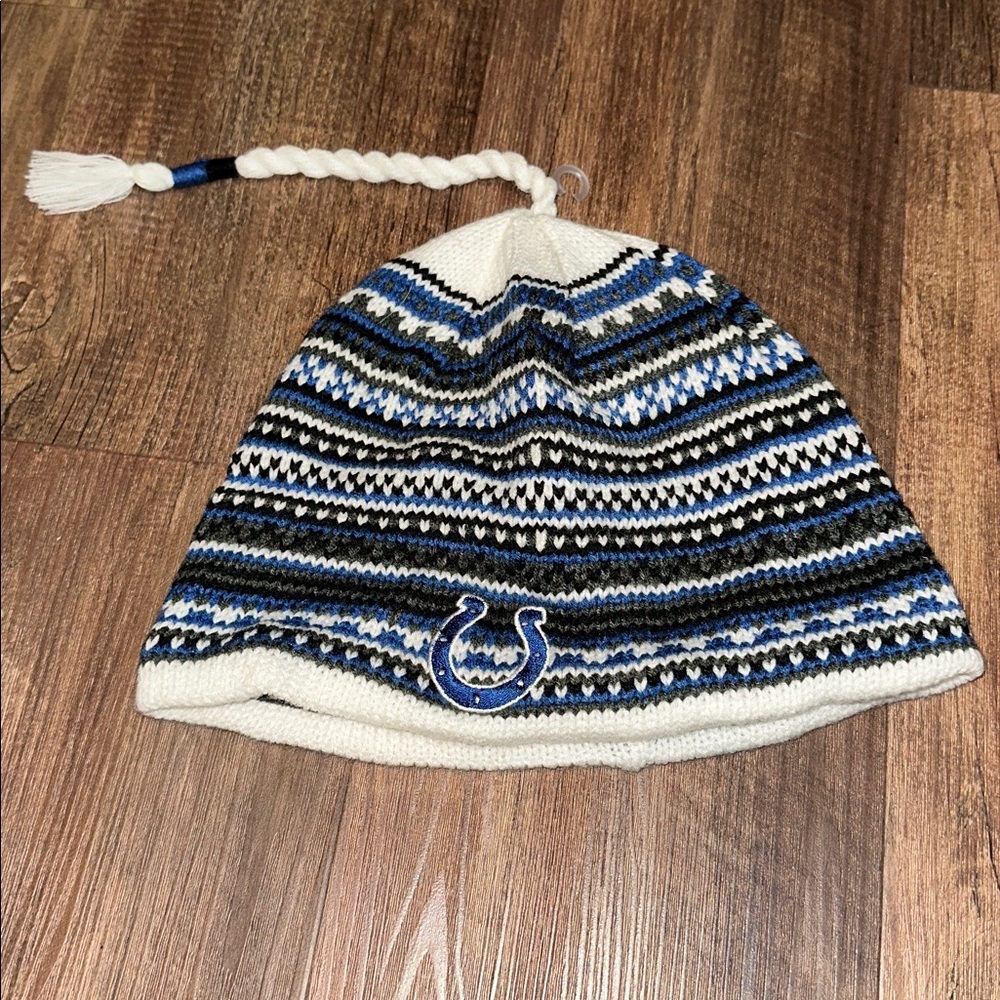 Indianapolis Colts NFL Reebok Beanie Hat Tassel